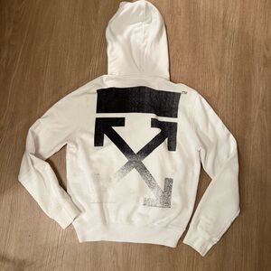 Off-White White Degrade Arrows Hoodie